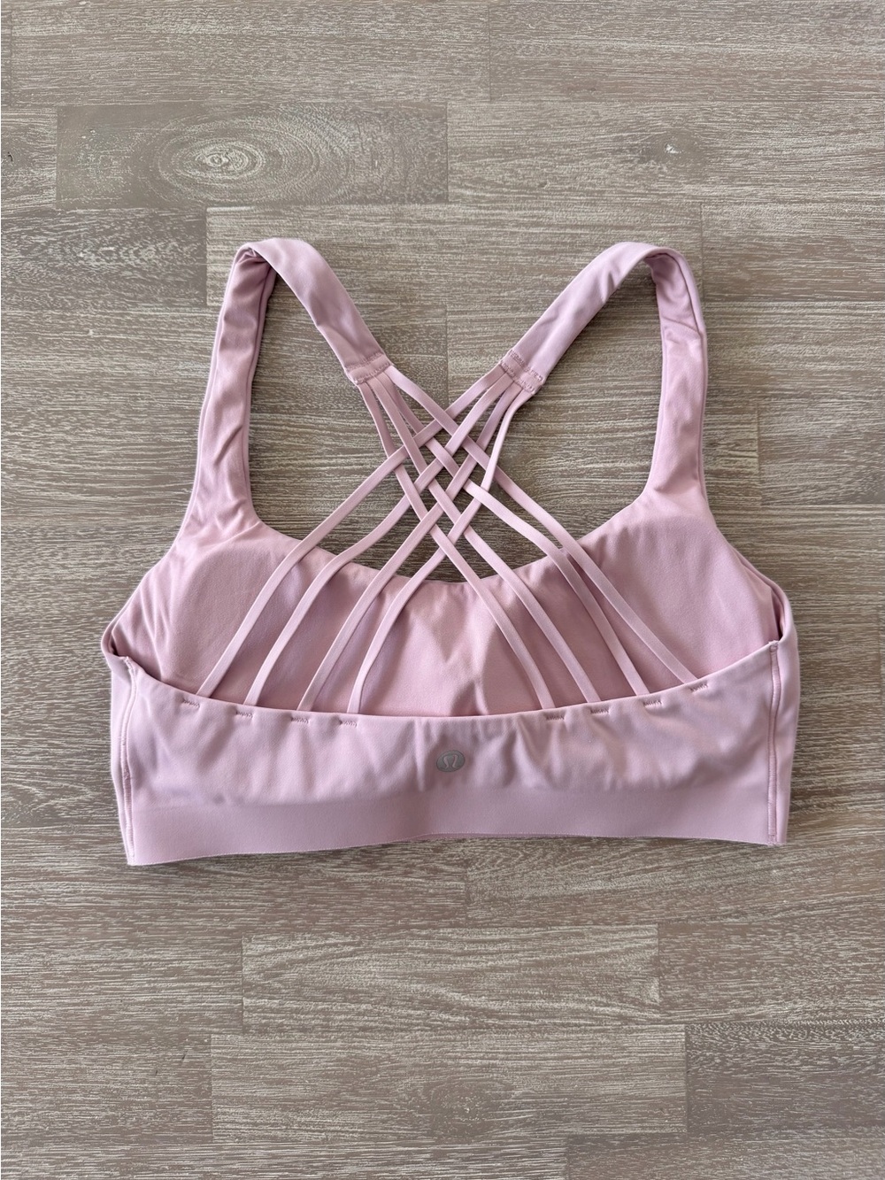Lululemon Set Pink Haze FlexyFlex Strappy Yoga Bra + Hotty Hot HR 2.5” Shorts - Picture 4 of 15